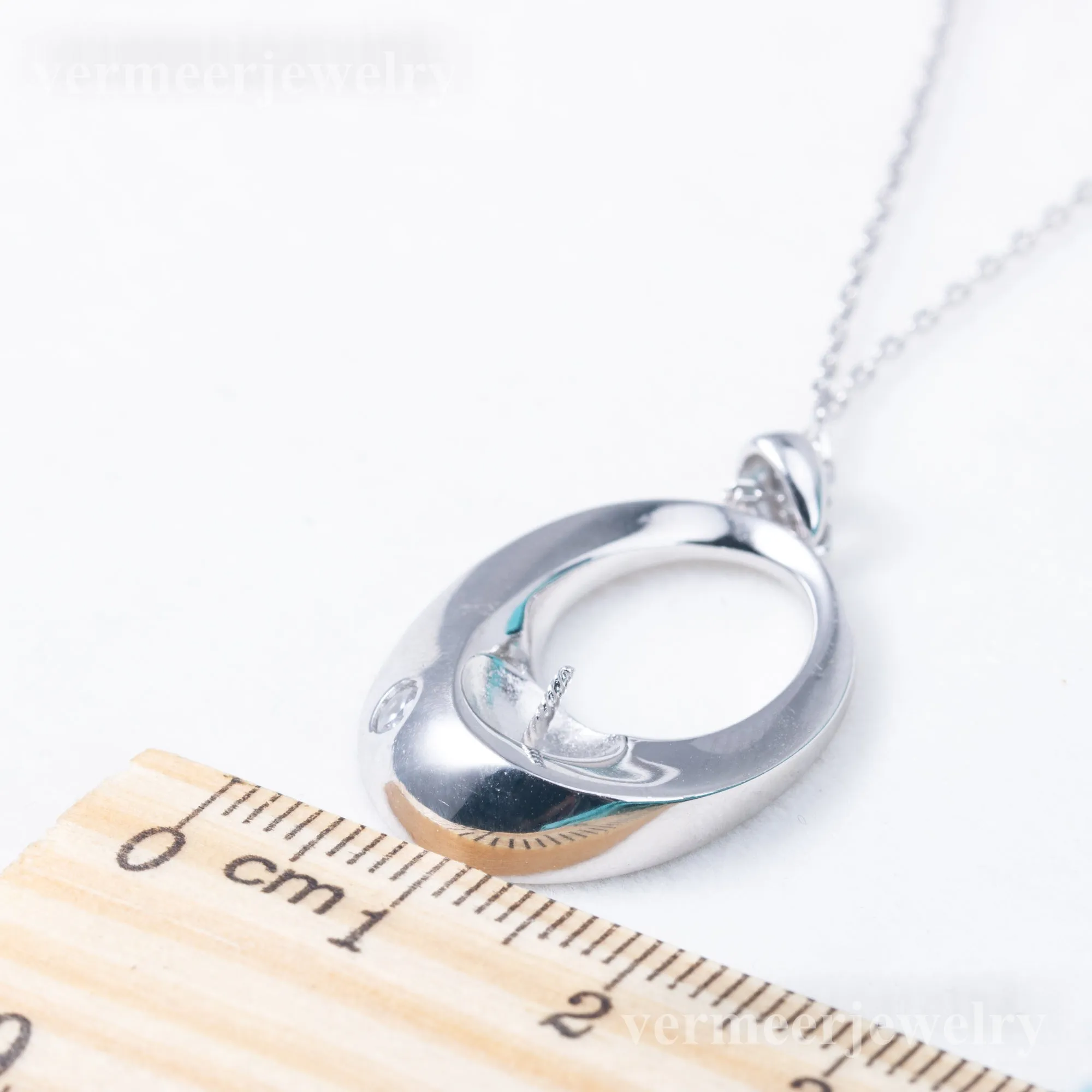 P010991 DIY 6-8mm Natural Freshwater pearl pendant accessory 925 sterling silver engagement jewelry necklace for women