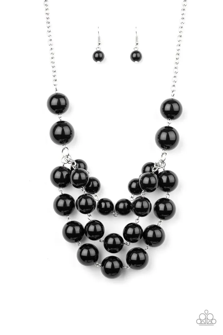 Paparazzi Miss Pop-YOU-larity - Black Necklace