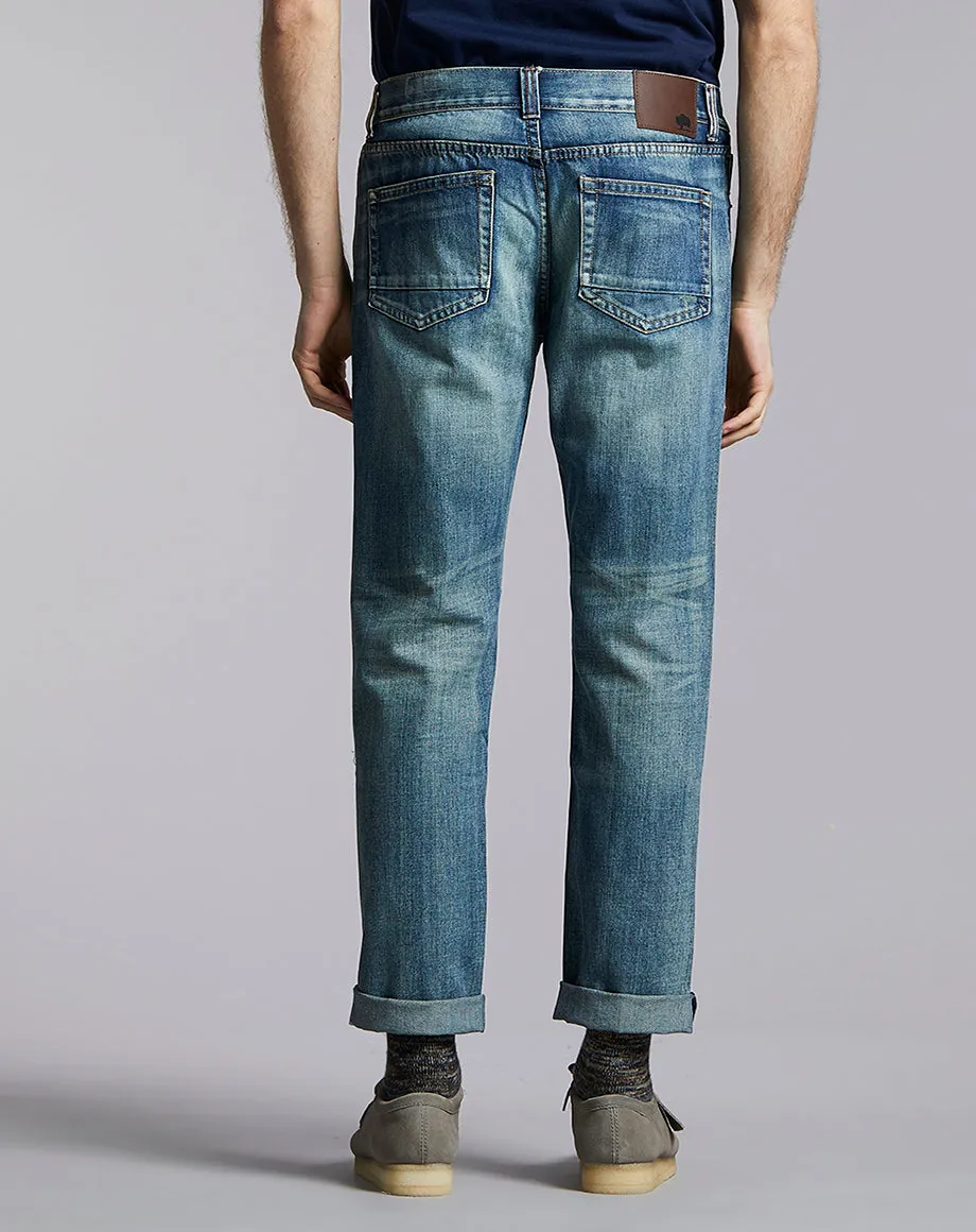 PHOENIX SOLIS SLIM DENIM JEAN | LIGHT INDIGO WASH