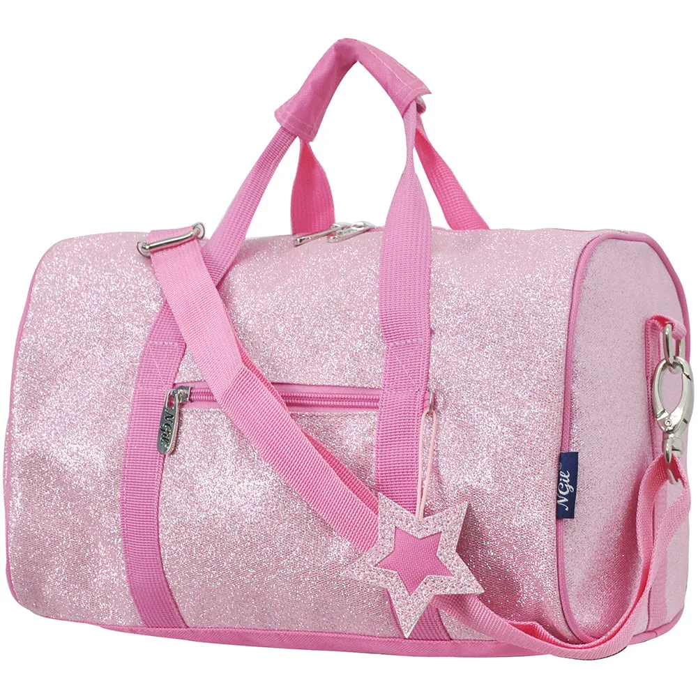 Pink Mini Glitter NGIL Duffel Bag