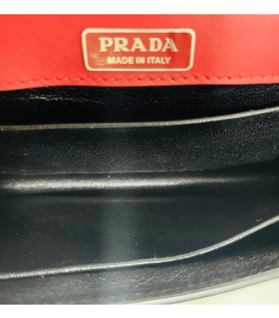 Prada Cashier Crystal Embellished Leather Bag