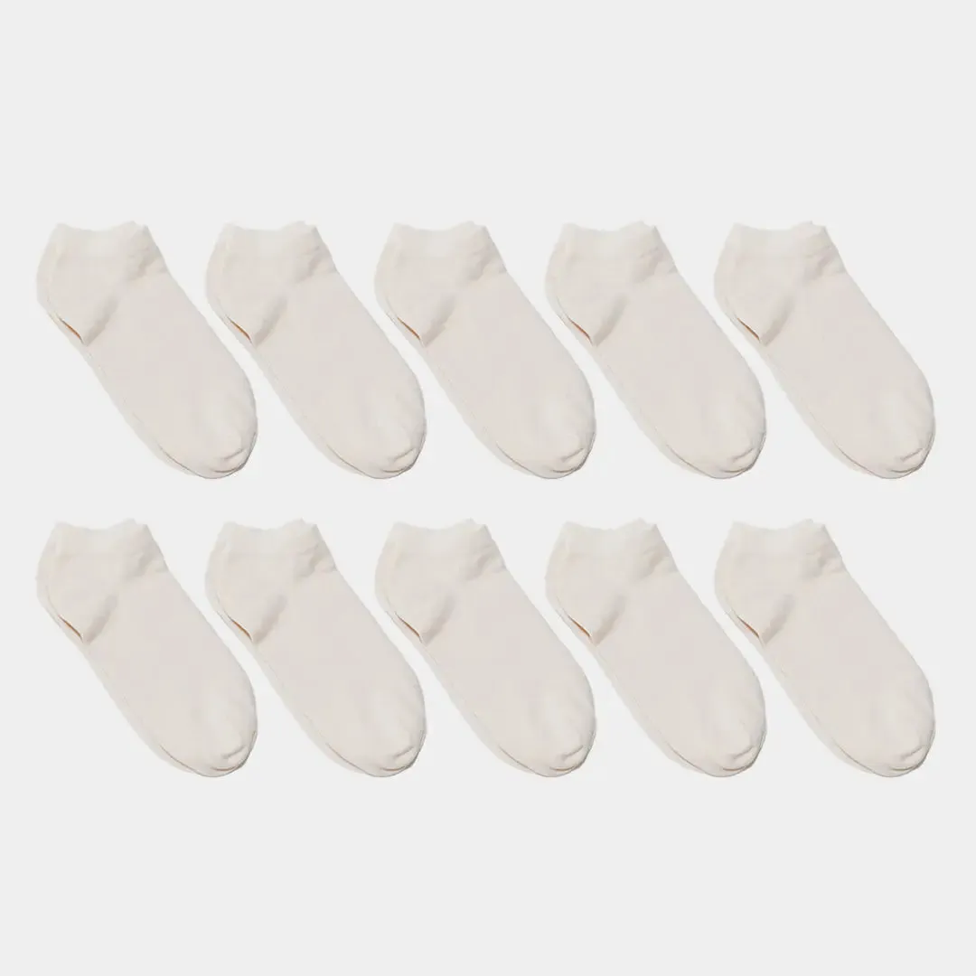 Pure (no dye) Kids' Ankle Socks  - 98% Organic Cotton