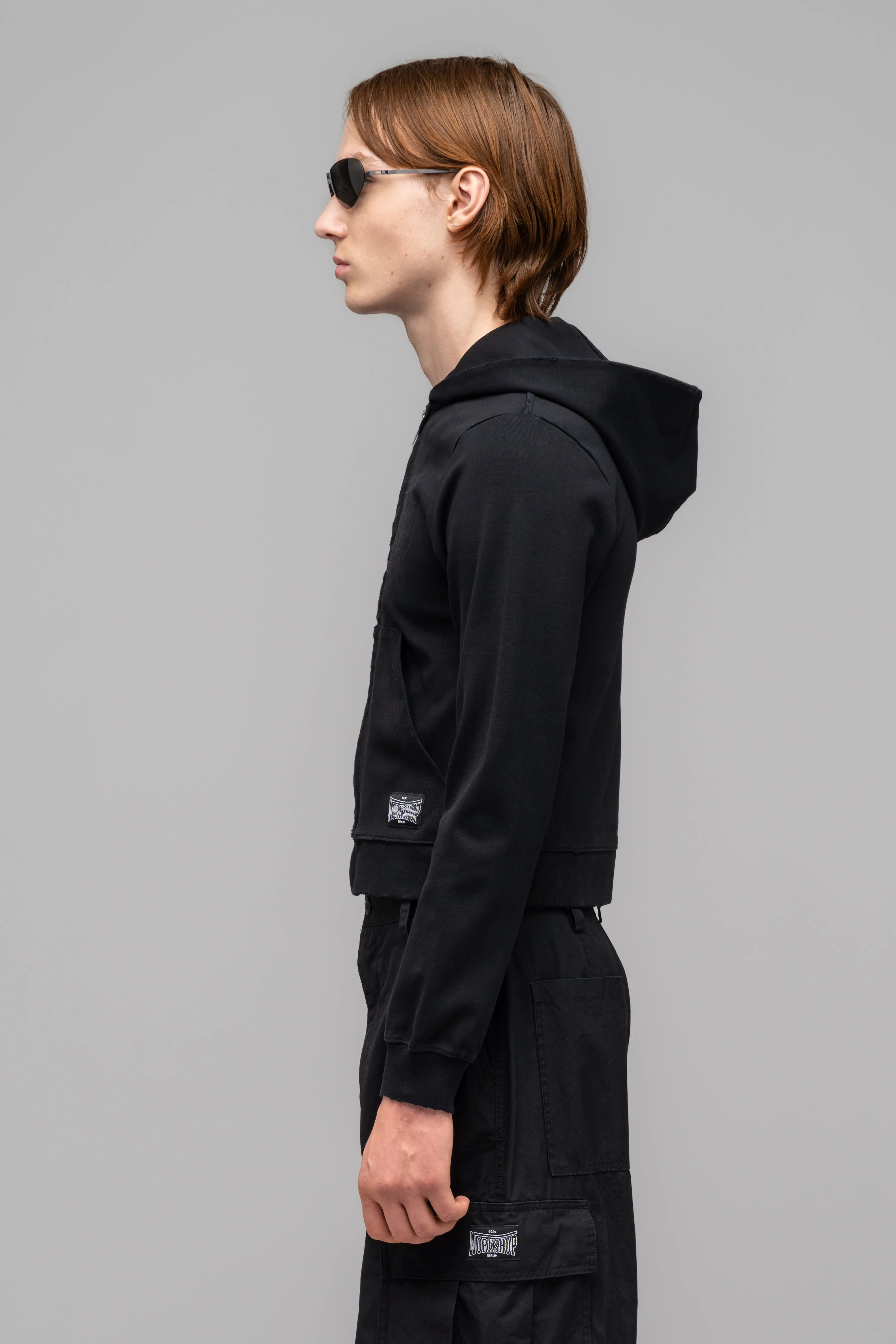 "VICTOR" TIGHT ZIP-UP HOODIE