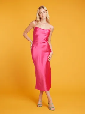 Riviera Midi Dress in Pink