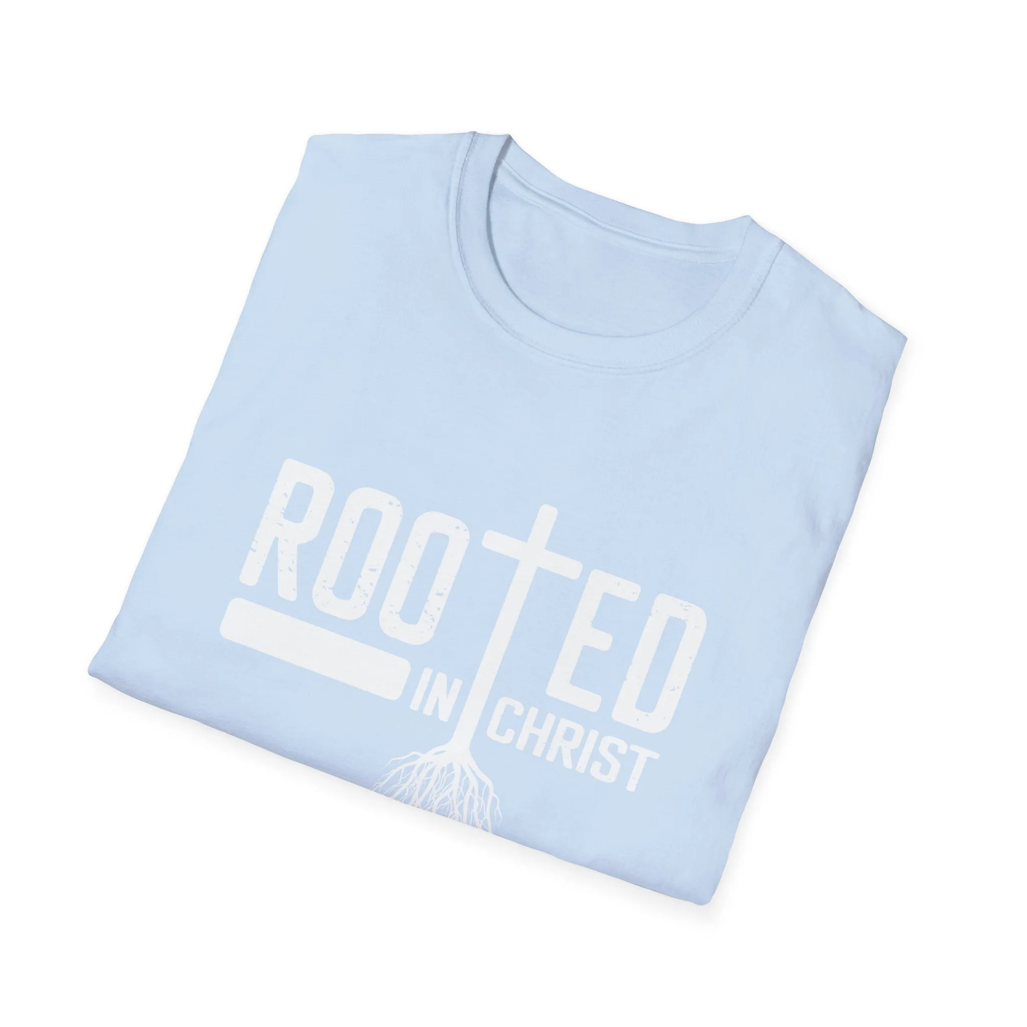 Rooted In Christ, Men's Lightweight Fashion Tee