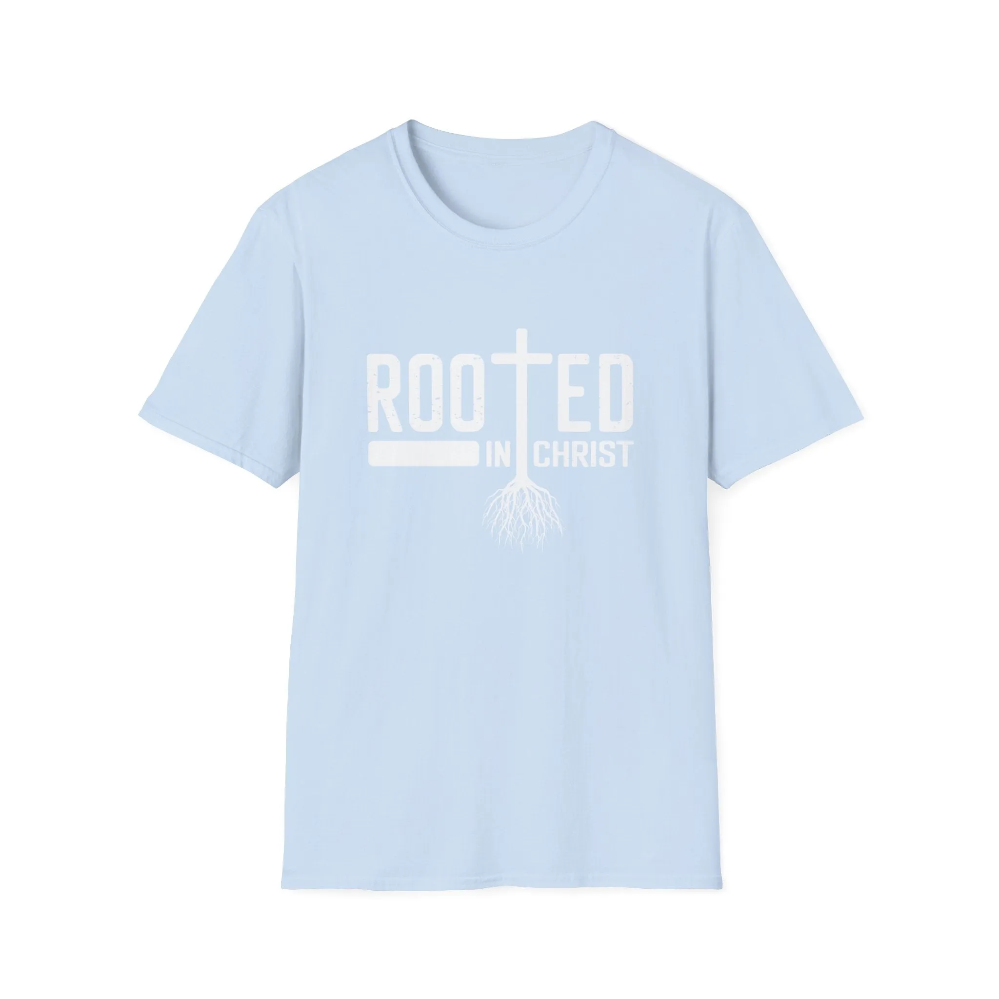 Rooted In Christ, Men's Lightweight Fashion Tee