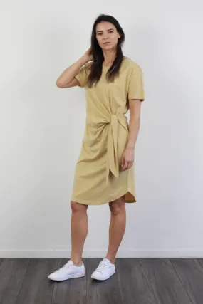 *SADIE SIDE KNOT DRESS SAND