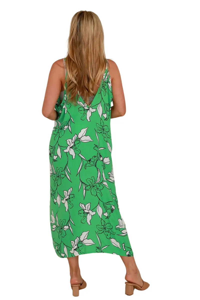 Salty Palm | Womens Lara Slip Dress (Green) (Plus Size)