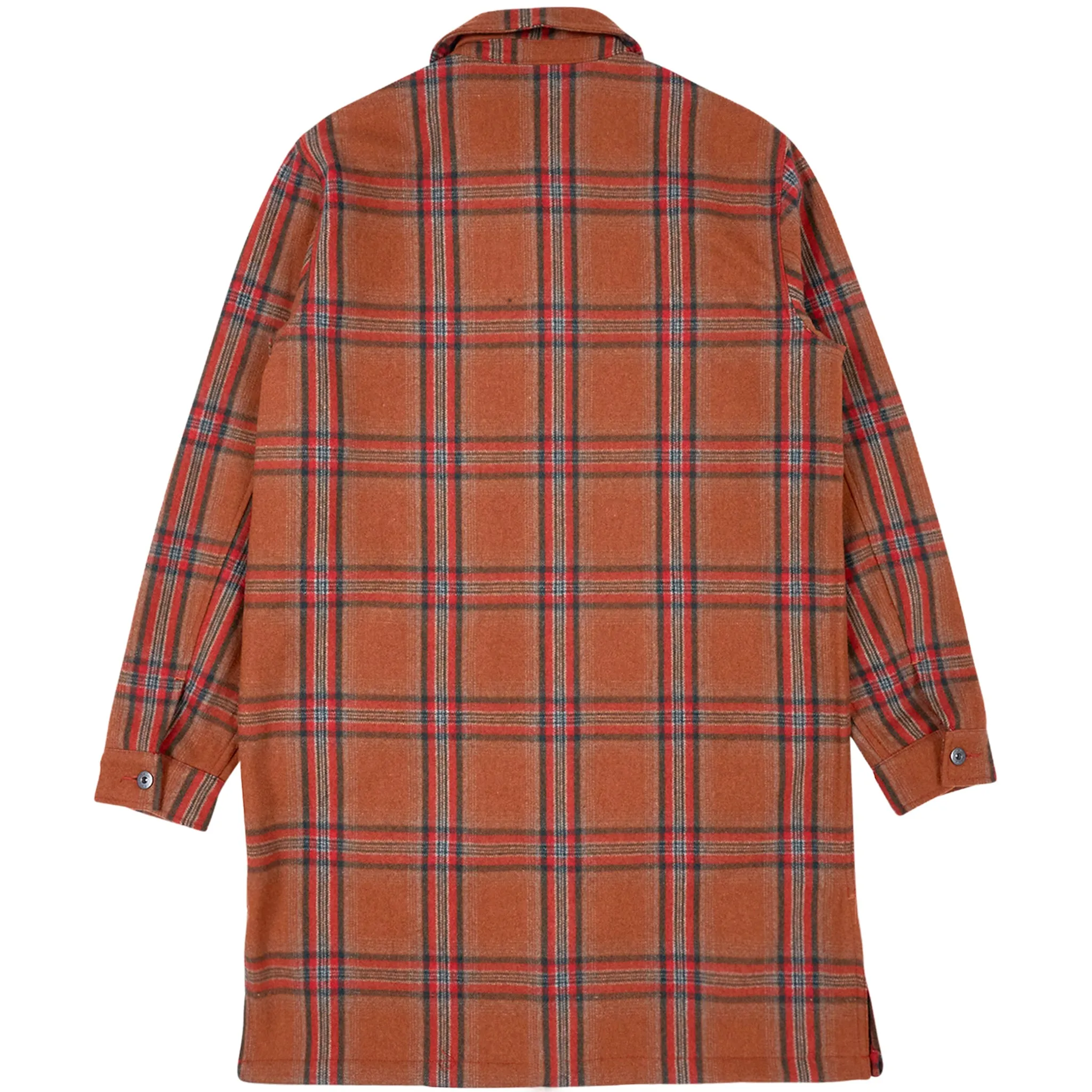 SOUL PLAID TRENCH (Orange)