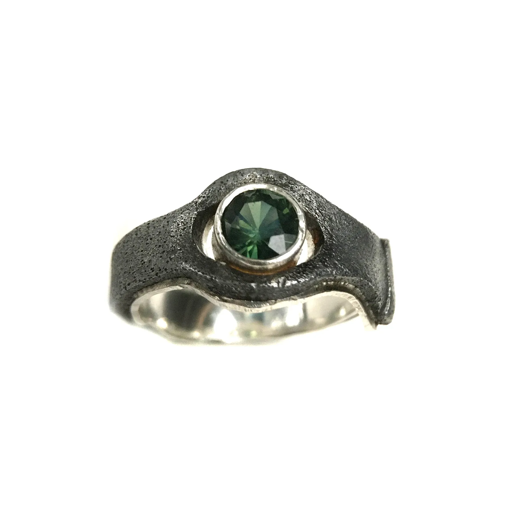 Split and Drift Ring with Tourmaline