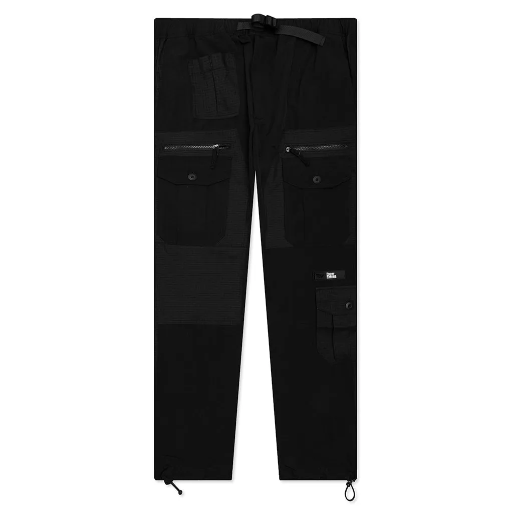 Sportsmen Slim Fit Cargo Pants - Black