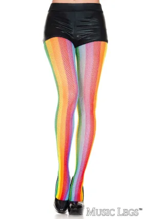 Striped Net Pantyhose