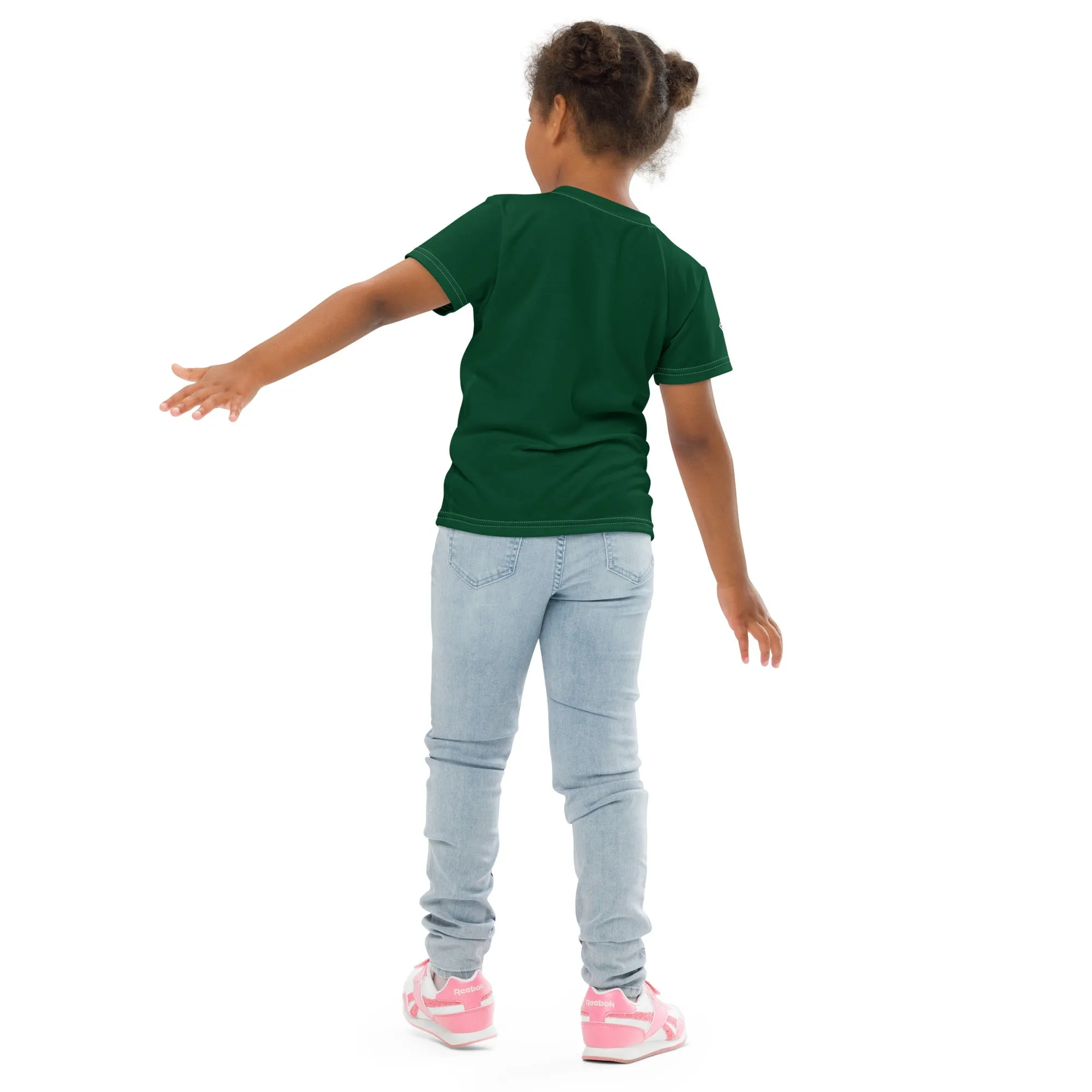 Sun-Safe Play: Girl's Short Sleeve Classic Judo Rash Guard - Sherwood Forest