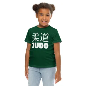 Sun-Safe Play: Girl's Short Sleeve Classic Judo Rash Guard - Sherwood Forest