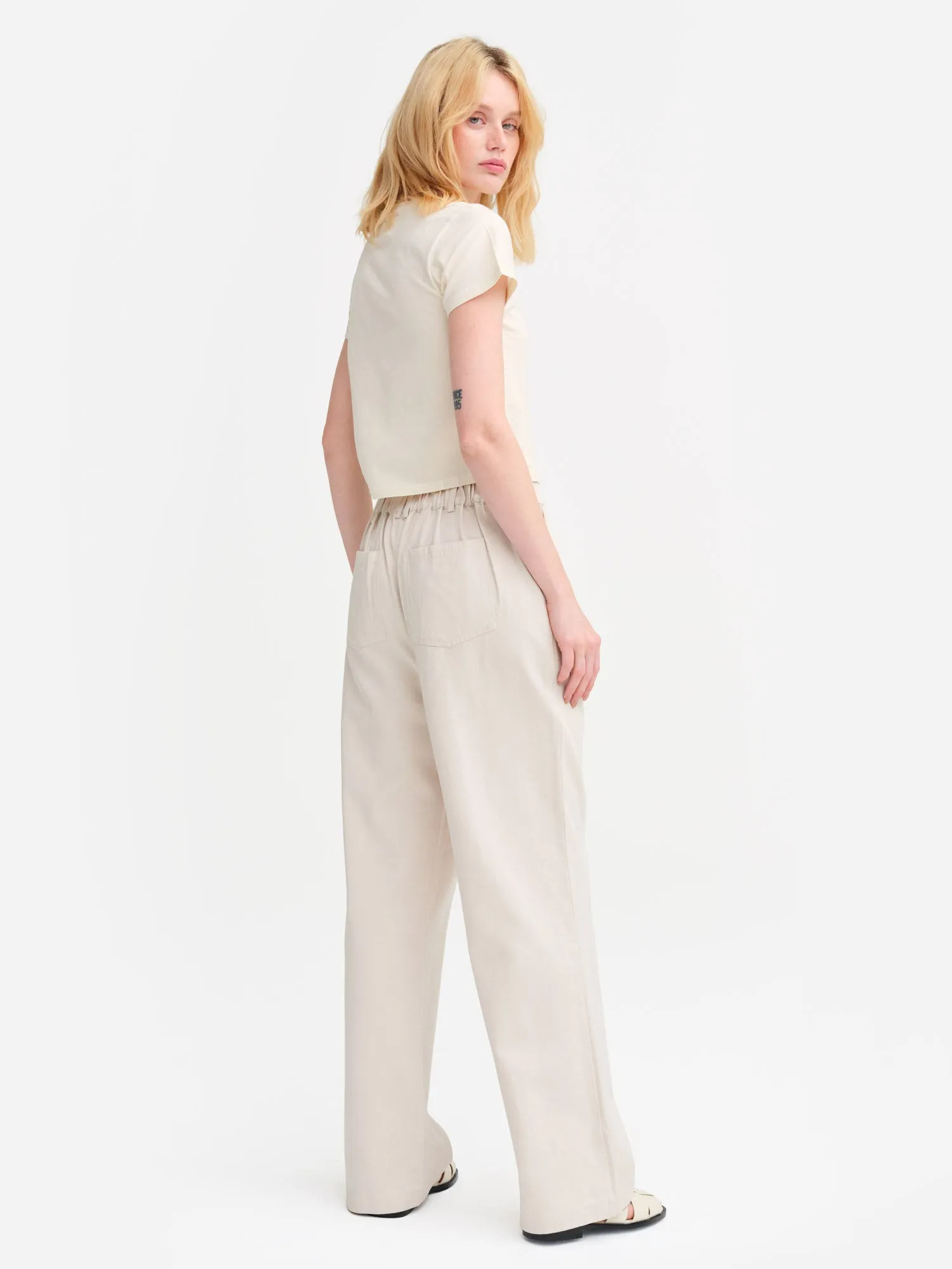 Tencel Twill Pleated Pant