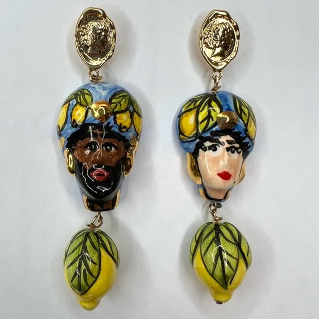 Testa Di Moro Ceramic Drop Earrings