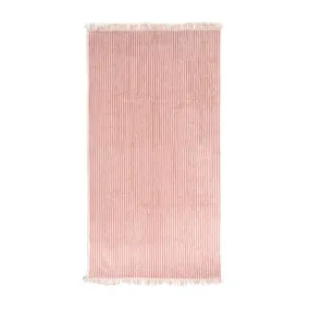 The Beach Towel - LAUREN'S PINK STRIPE