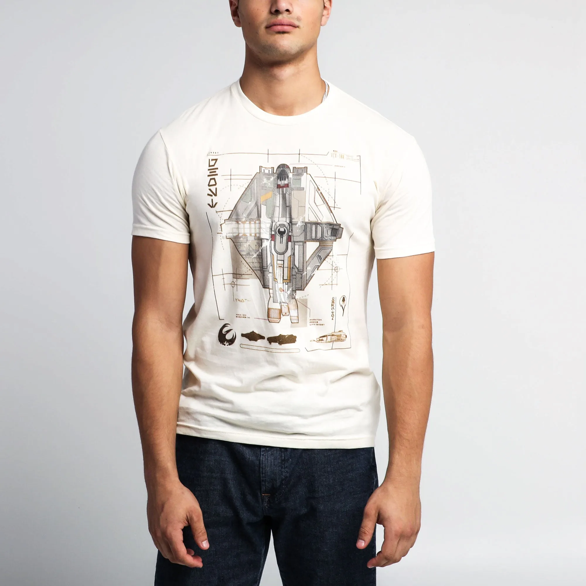 The Ghost Ship Blueprint Natural Tees