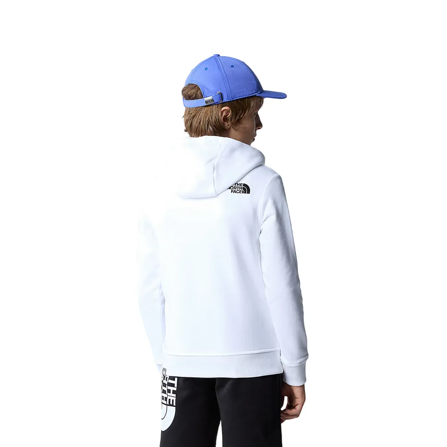 The North Face boys' hoodie in light cotton NF0A89PRFN4 white