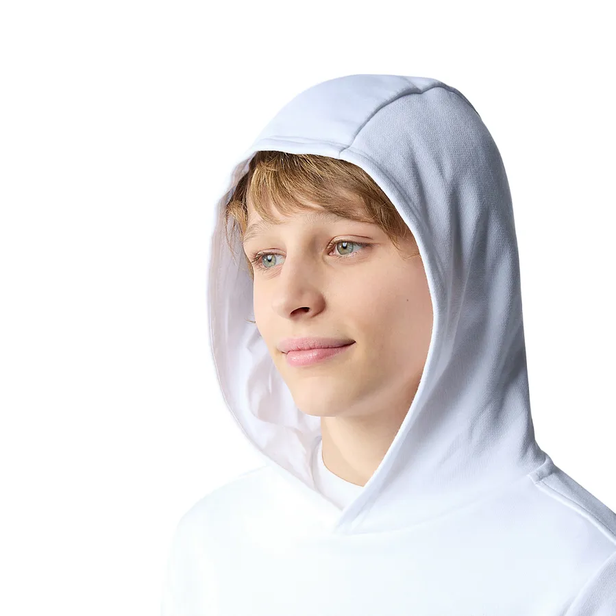 The North Face boys' hoodie in light cotton NF0A89PRFN4 white