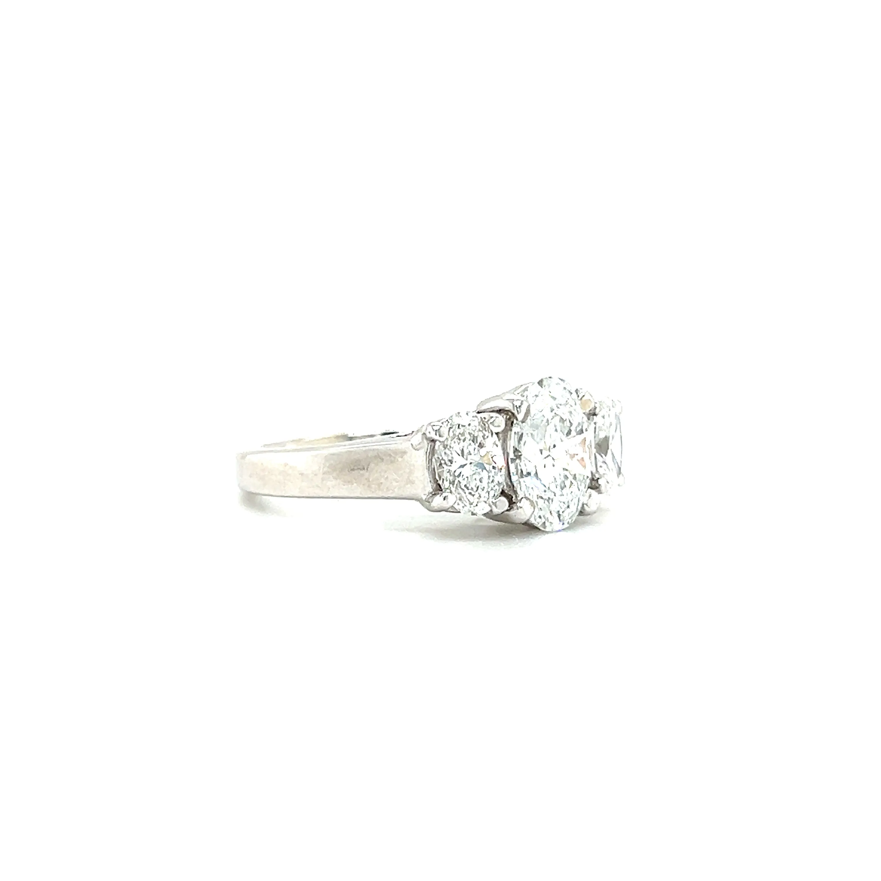 Three Stone Diamond Ring with 2.25ctw of Lab Grown Diamonds in 14K White Gold