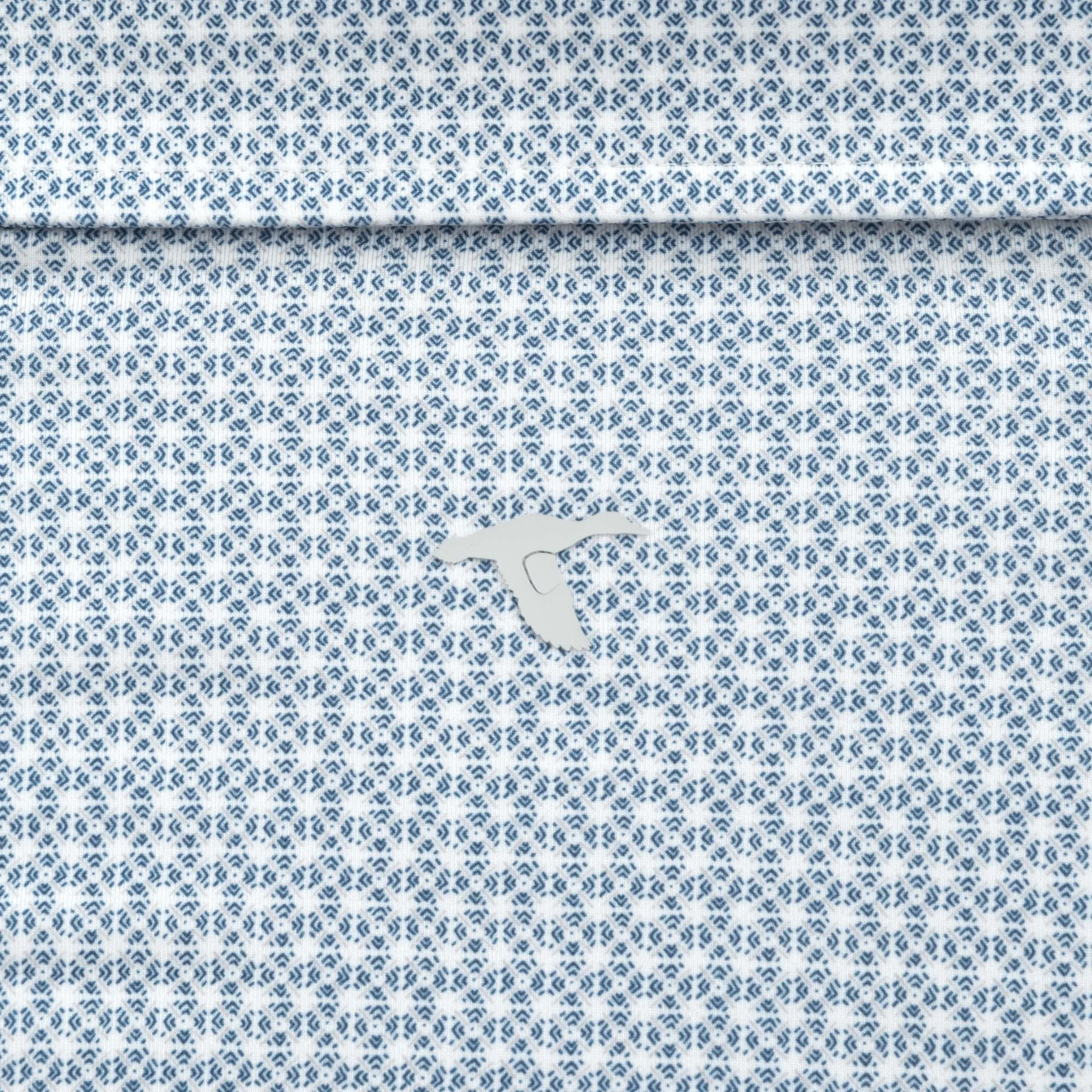 Tile Printed Performance Polo