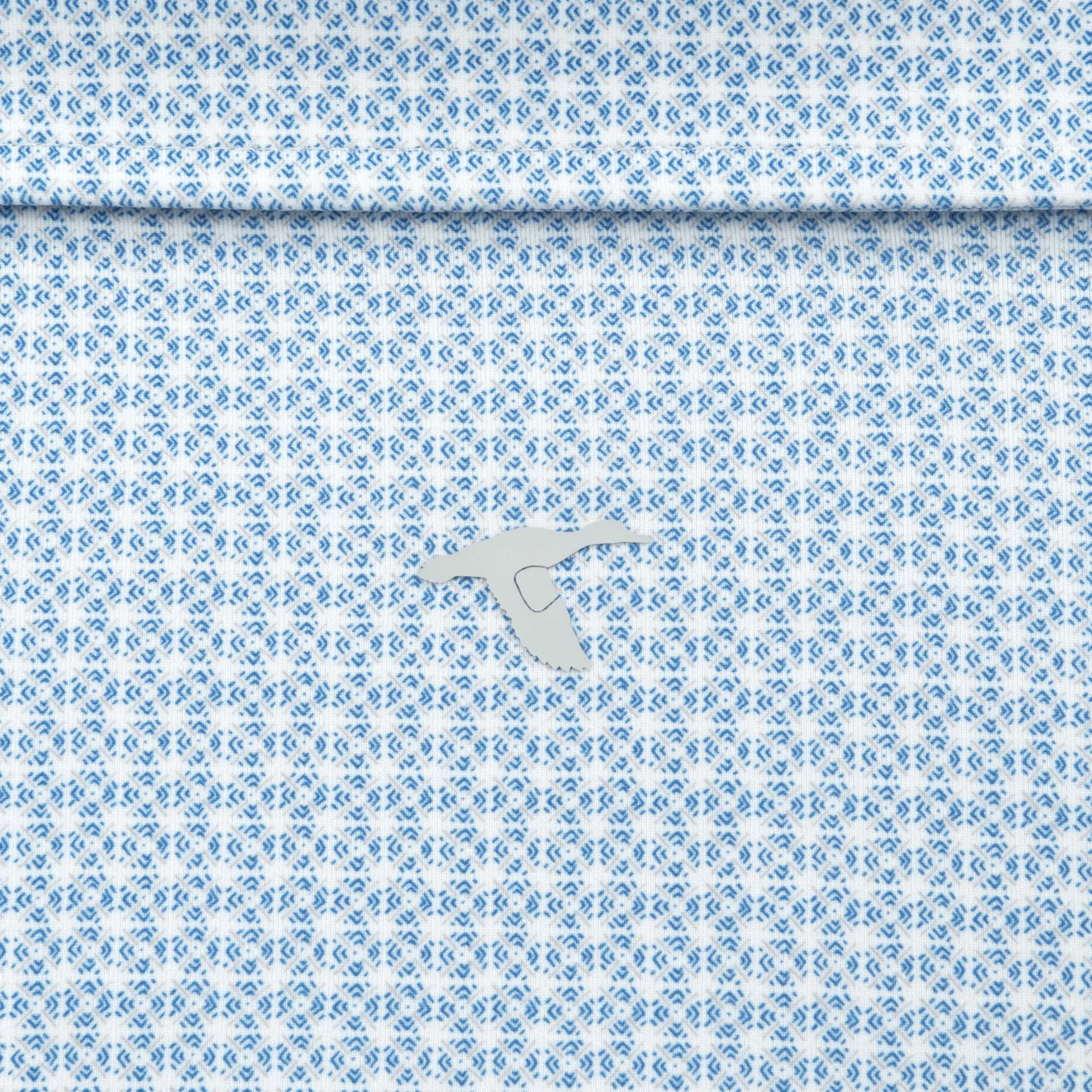 Tile Printed Performance Polo