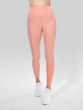 TWENTY HOT CORAL SKY HIGH WAIST CROPPED LEGGING