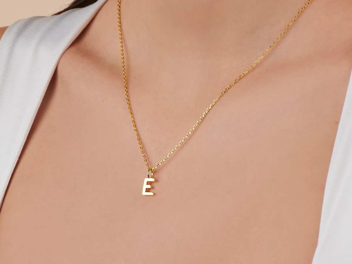 Uppercase Initial Charm - Gold