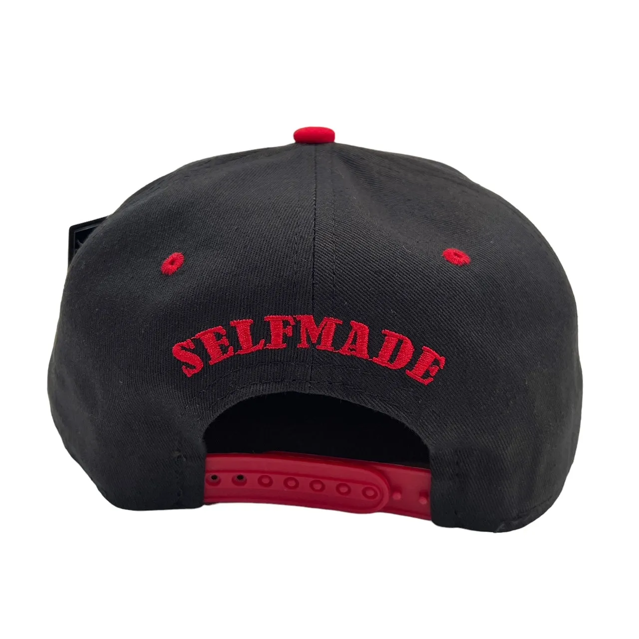 US Cotton Selfmade Snapback Hat (Black/Red) / 2 for $15