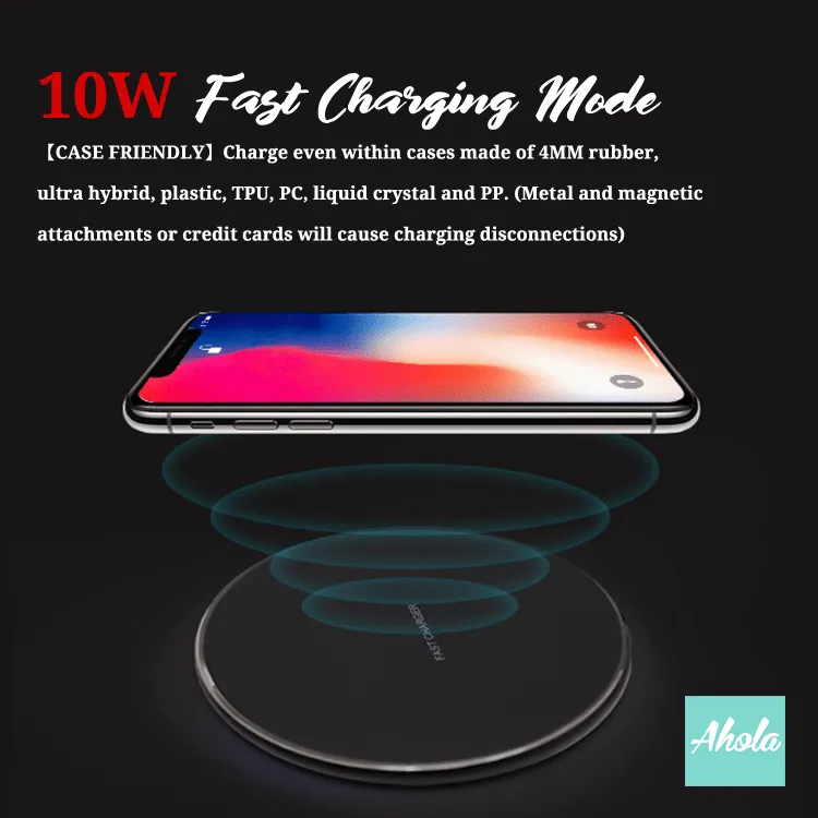 【Winter Scene】15W Ultra thin FastWireless Charger Pad 冬天景色名字無線差電板