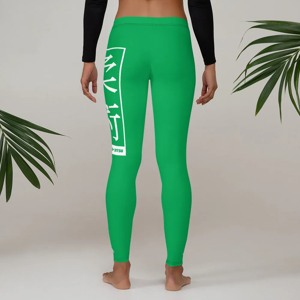 Women's Yoga Pants Workout Leggings For Jiu Jitsu 009 - Jade