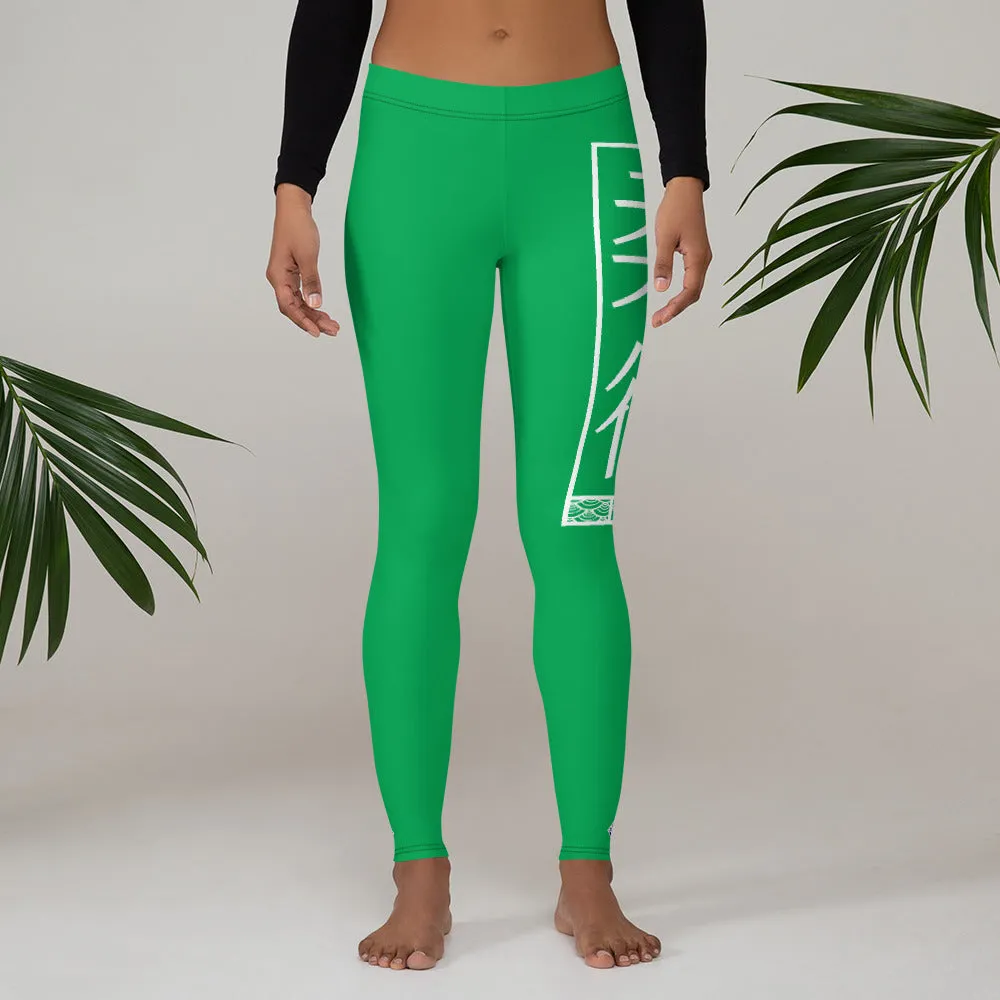 Women's Yoga Pants Workout Leggings For Jiu Jitsu 009 - Jade