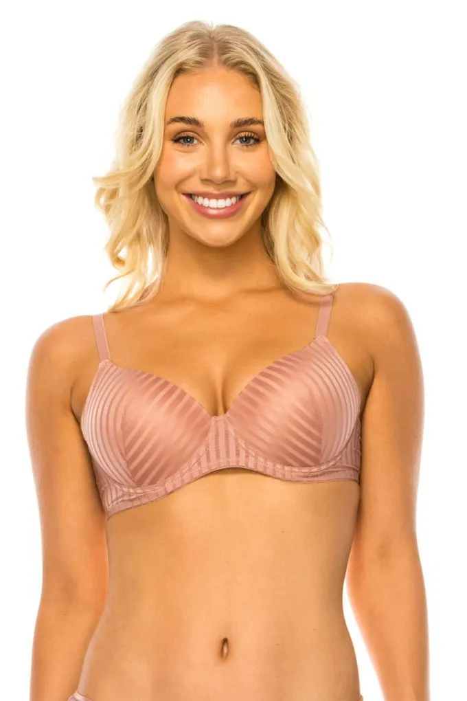 Youmita Striped Lace Bra